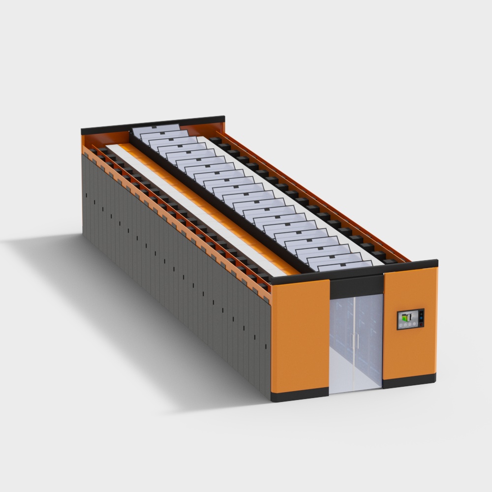 Modern heavy server in computer room