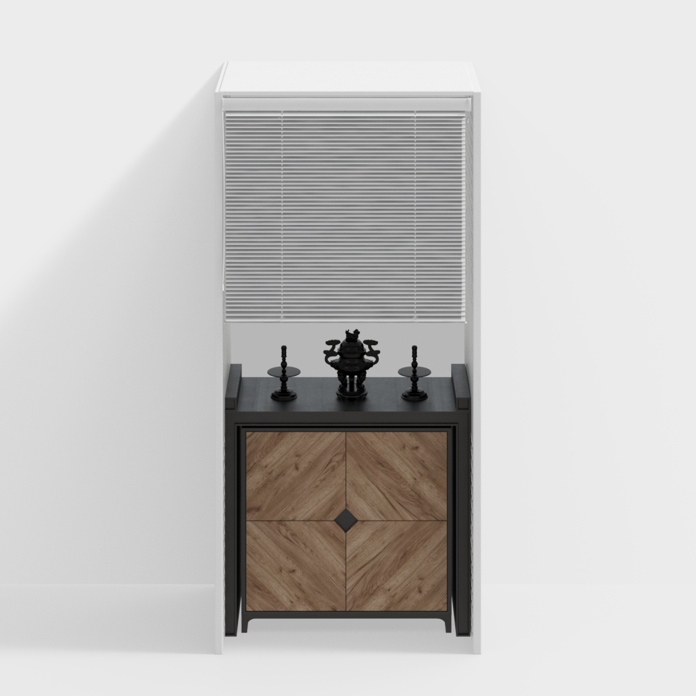 Autel en bois de style d'Asie du Sud-Est