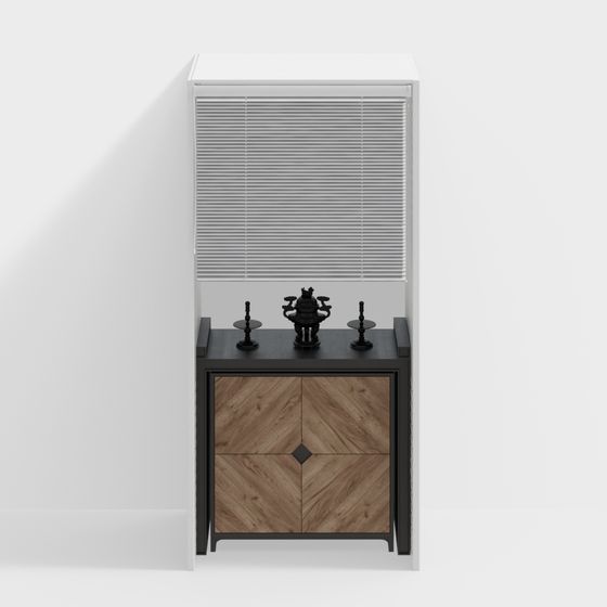 Autel en bois de style d'Asie du Sud-Est