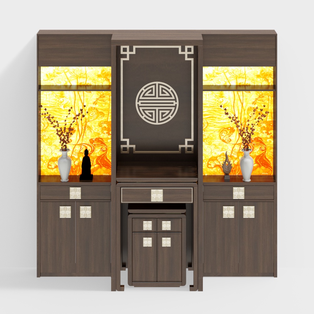 Altar Wooden Southeast Asian Style