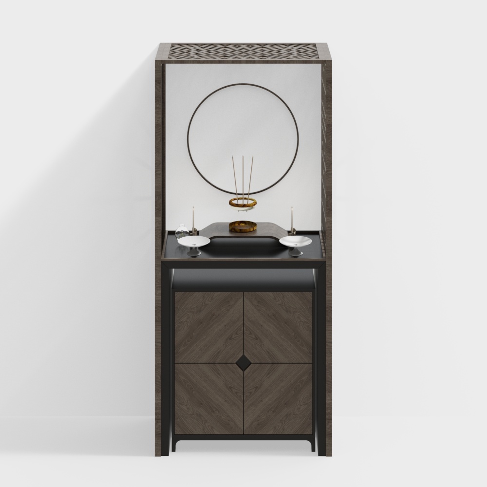 Altare in Legno Stile Sud Est Asiatico