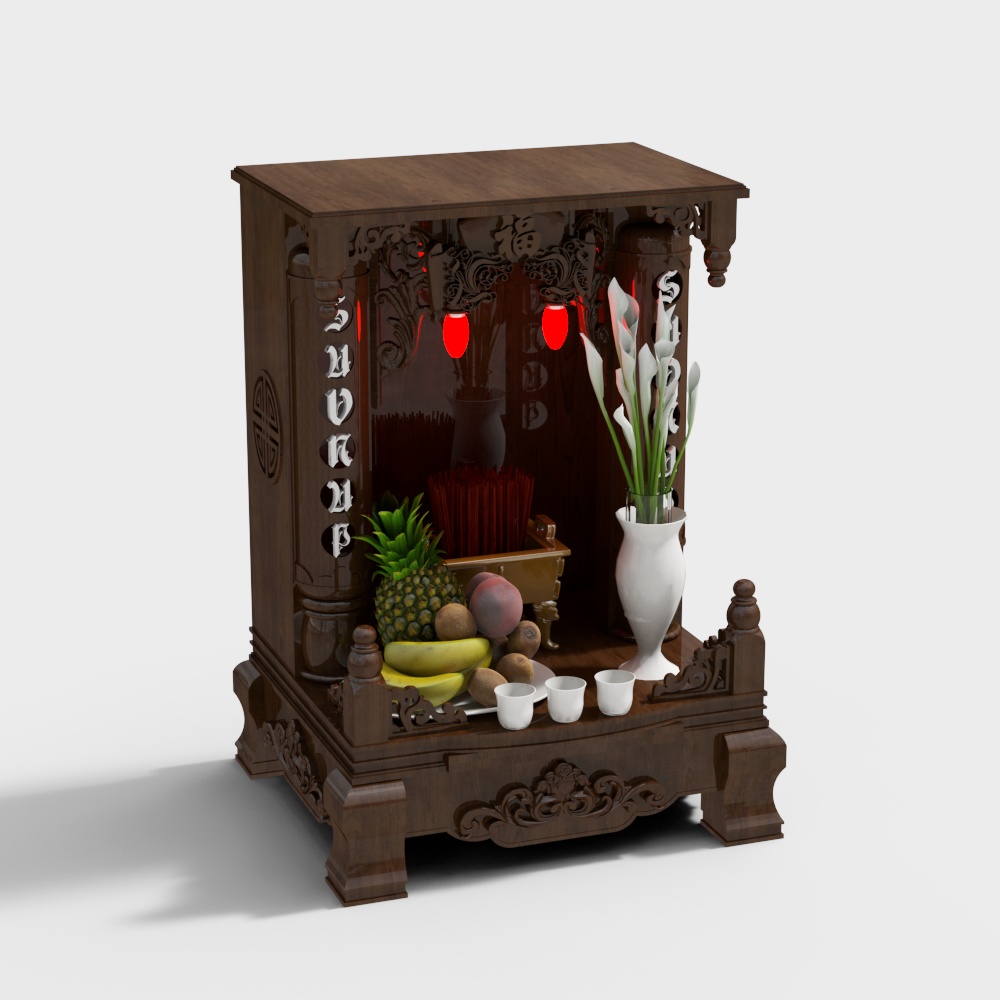 Altar Wooden Southeast Asian Style