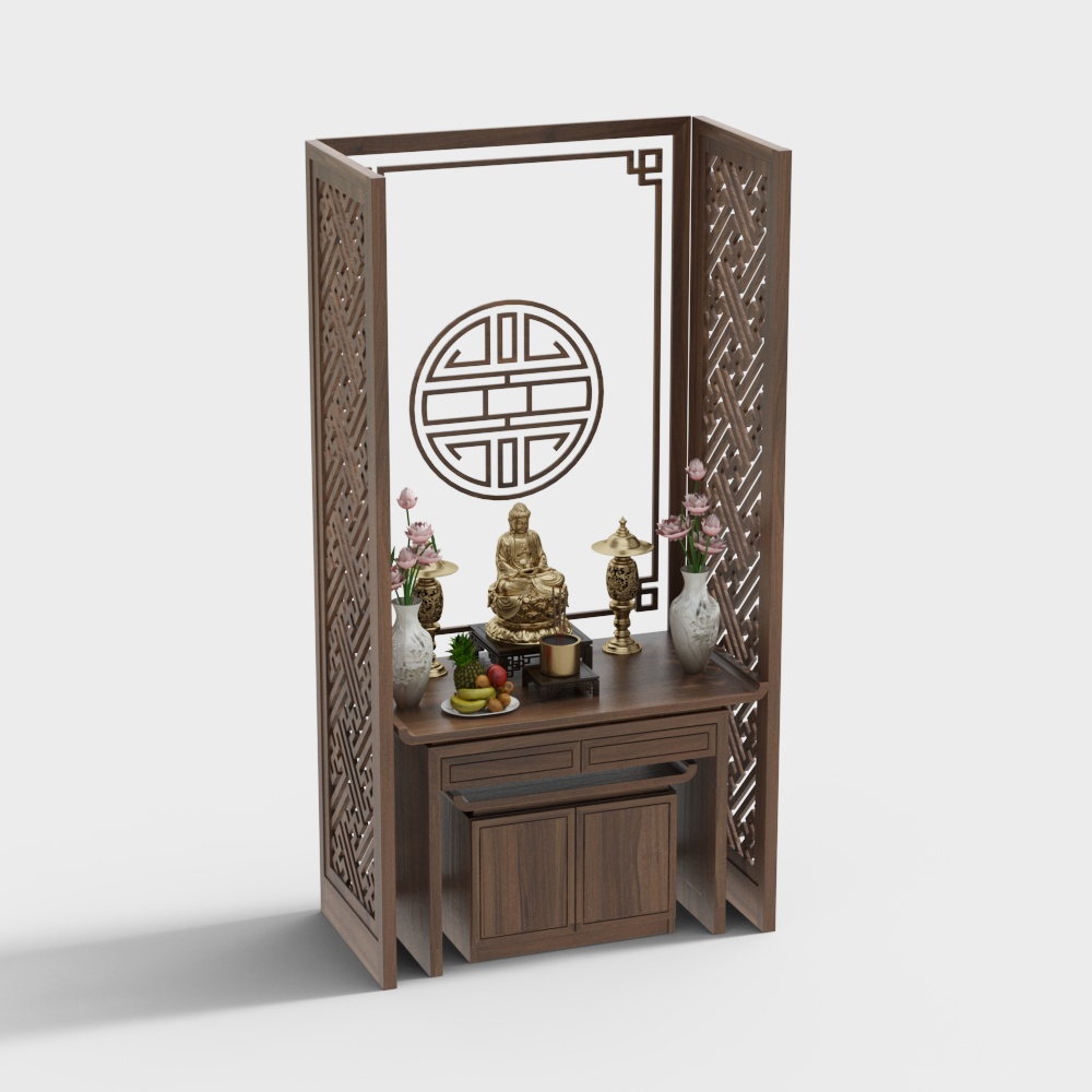 Altar Wooden Southeast Asian Style