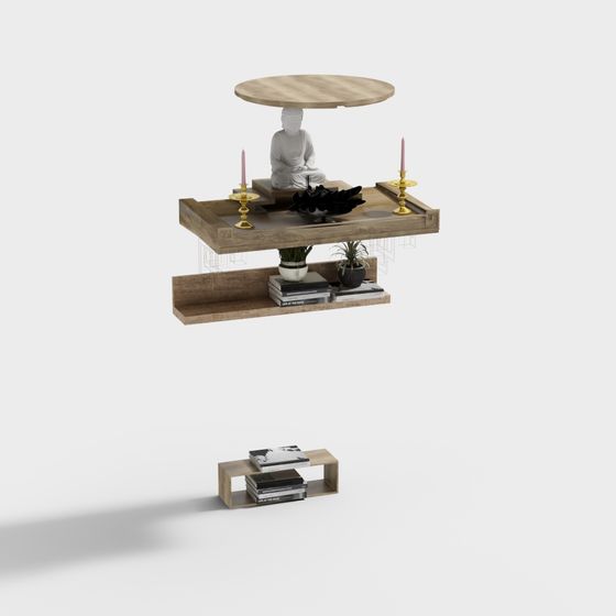 Zen-Style Coffee Table 3D model