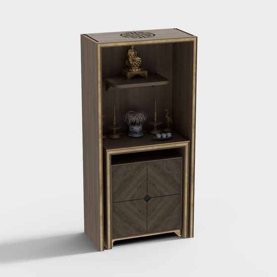 Elegant Bookshelf 3D model for Modern Design