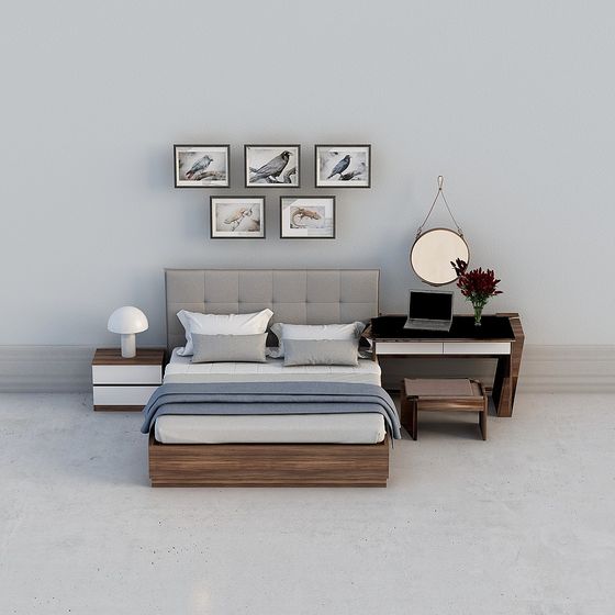 Urban Retreat Bedroom 3D model
