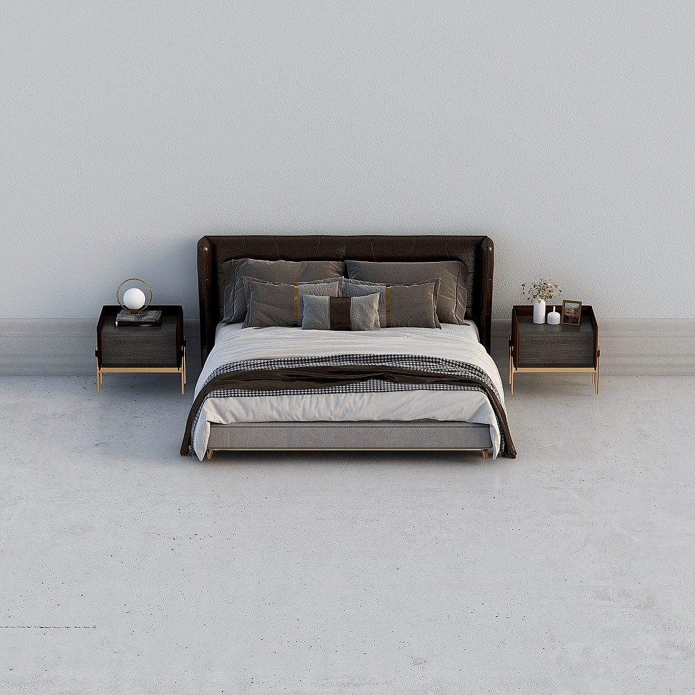 モダンスタイルのベッドセット