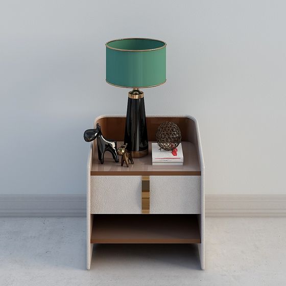 Stylish Nightstand 3D model for Modern Interiors