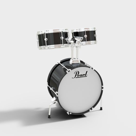 Pearl Drum Set 3D model