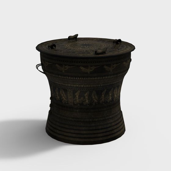 Unique African Drum 3D model for Creative Projects