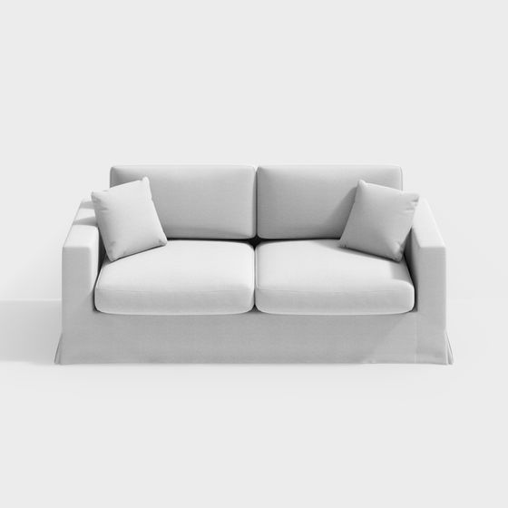 Modern Minimalist Sofa 3D model for Creative Projects