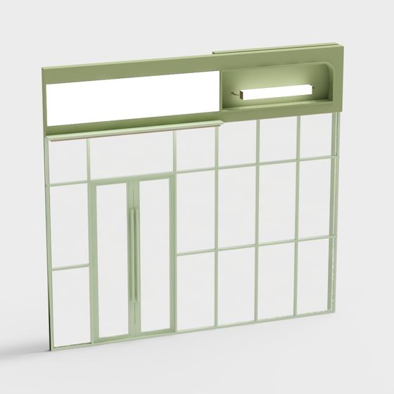 Simple Window Frame Door 3D model
