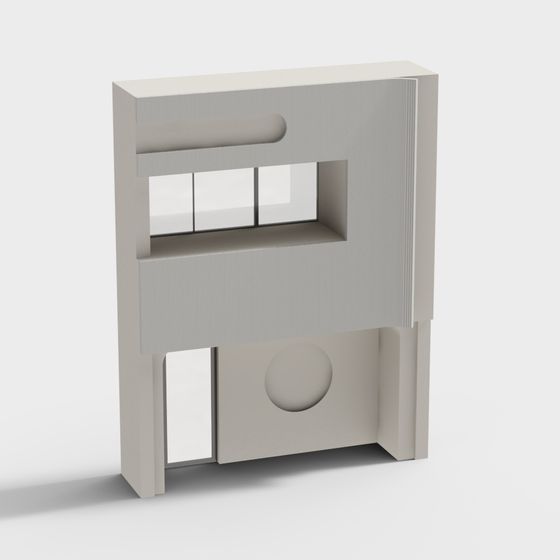 Stylish Low-Poly Geometric 3D Model for Creative Projects