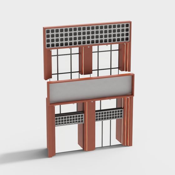 City Gate 3D model for Modern Designs