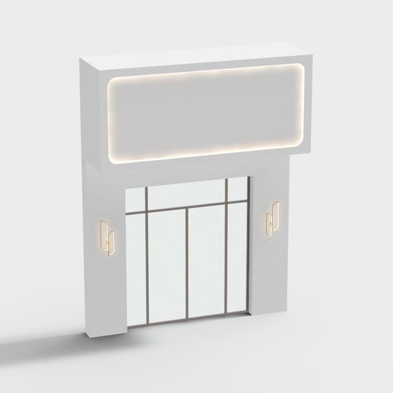 City Window 3D model - Modern Urban Aesthetics