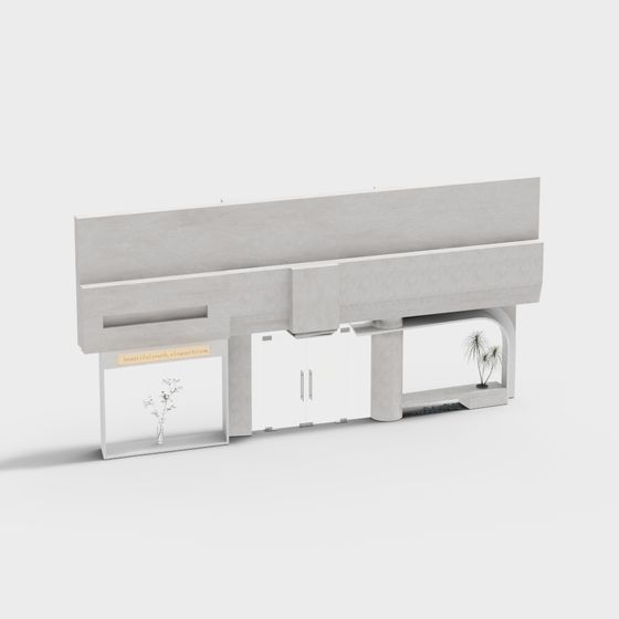 Minimalist Urban Oasis 3D model