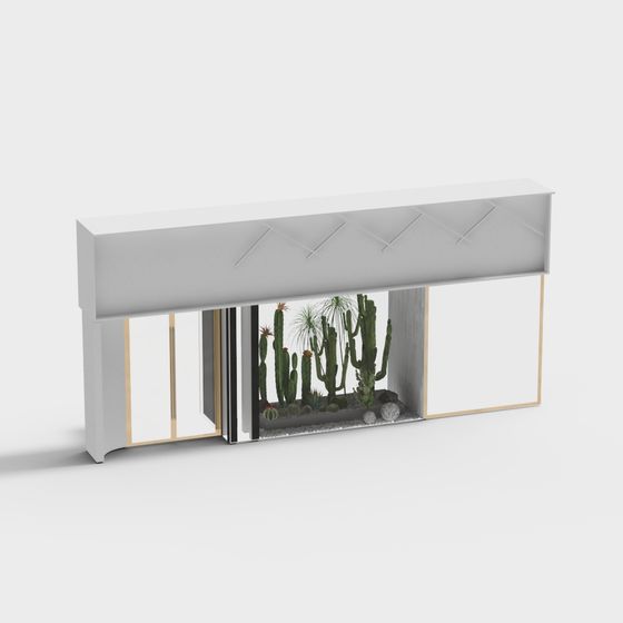 Urban Oasis Display Cabinet 3D model