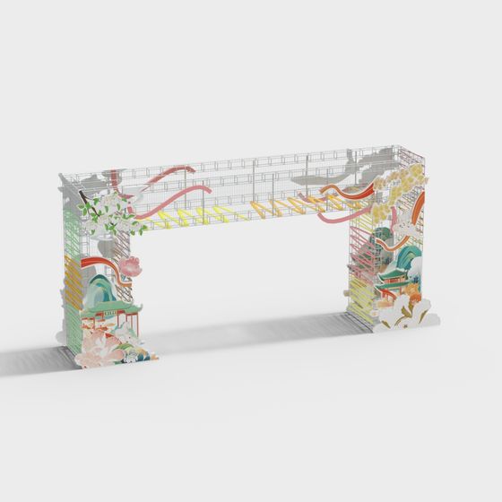 Dream Gate 3D model - Eastern Aesthetics Bridge