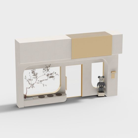 Minimalist Art-Inspired 3D Model Building