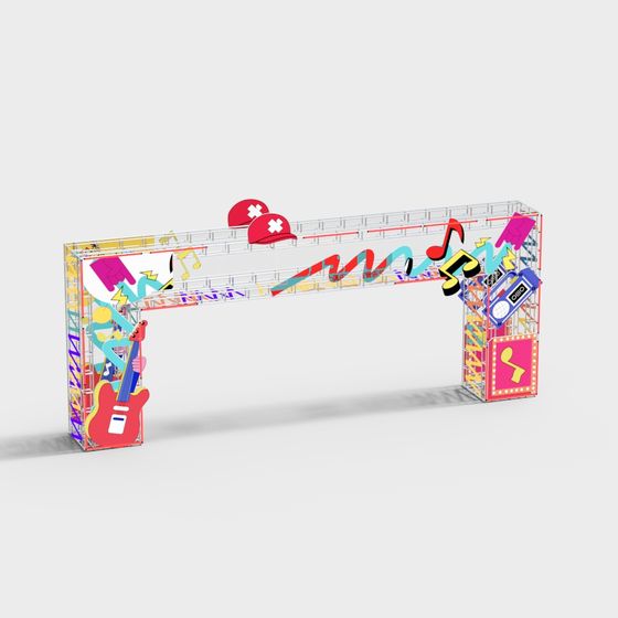 Vibrant Music Gate 3D model