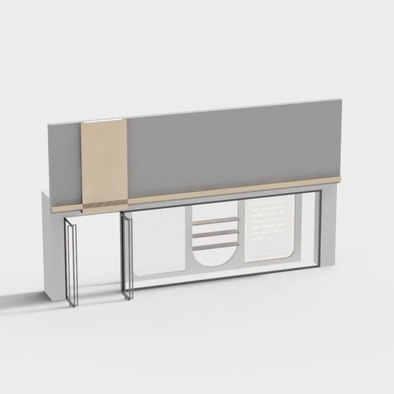Urban Window 3D model for Creative Projects