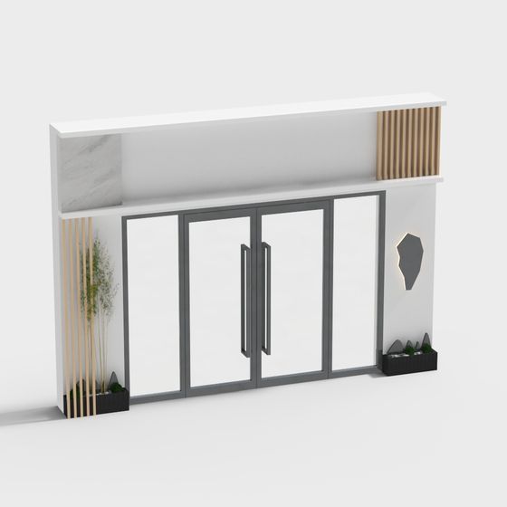 Elegant City Gate 3D Model for Modern Spaces