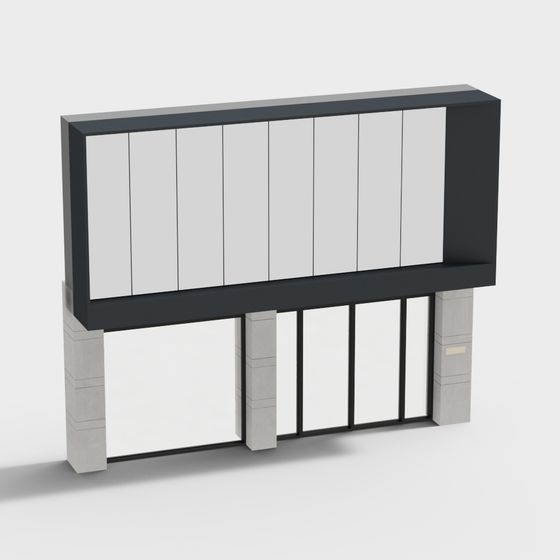 Urban Showcase Low-Poly 3D model