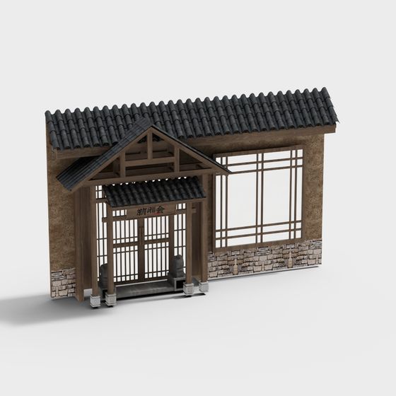 Traditional Eastern Architecture 3D model