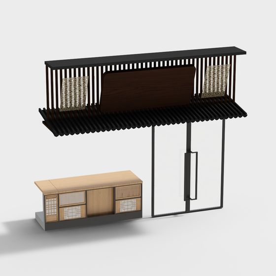 Modern Architectural Green Oasis 3D model