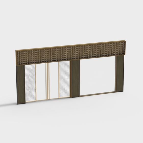 Lattice Door 3D model