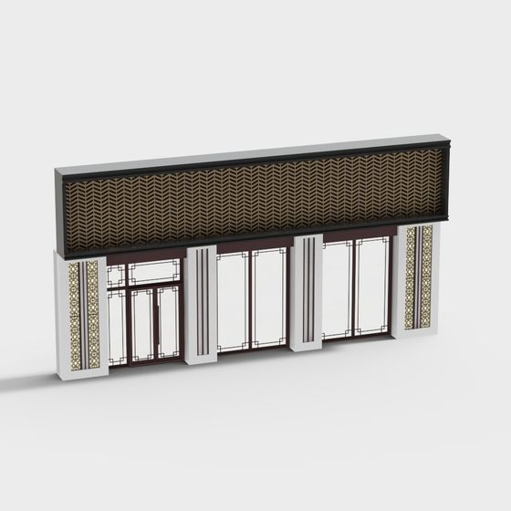 Art Deco Facade 3D model