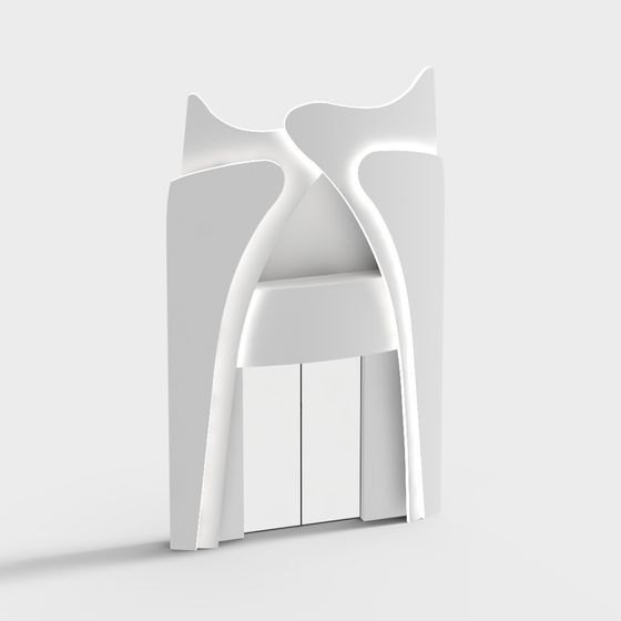 Sleek Streamline Chair 3D model