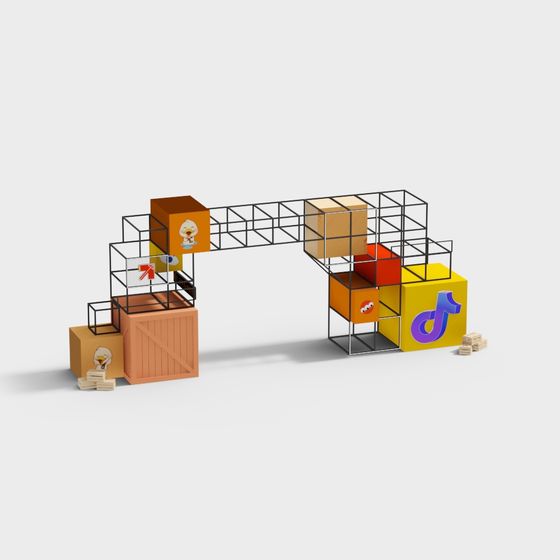 Colorful Maze 3D model for Creative Projects