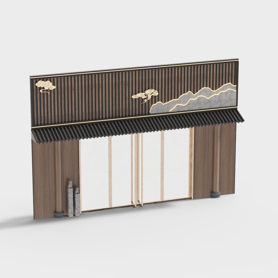 Eastern Elegance Facade 3D model