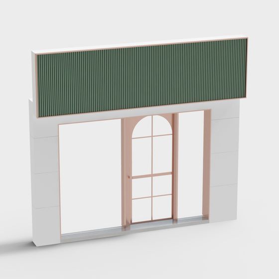 Stylish Low-Poly Modern Architecture 3D model