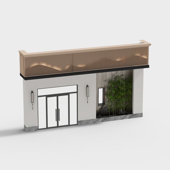 Serene Modern Architecture 3D model