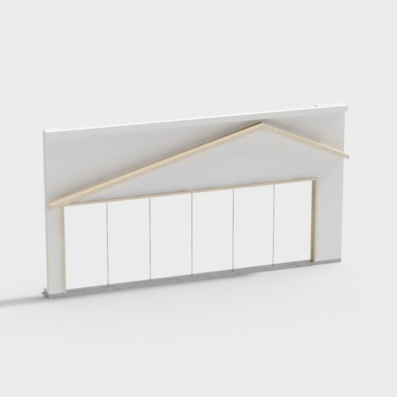 Modern Low-Poly Farm Barn 3D Model