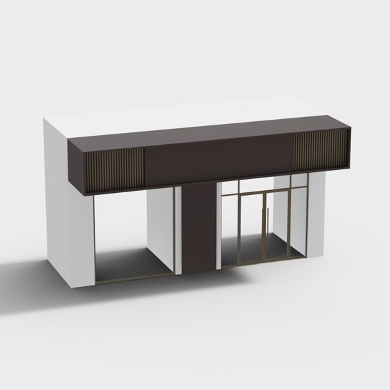 Unique Low-Polygon Architectural 3D Model