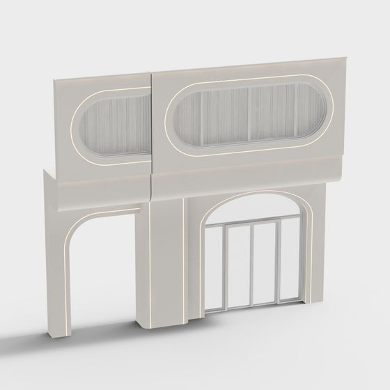 Modern Low-Poly Building 3D model