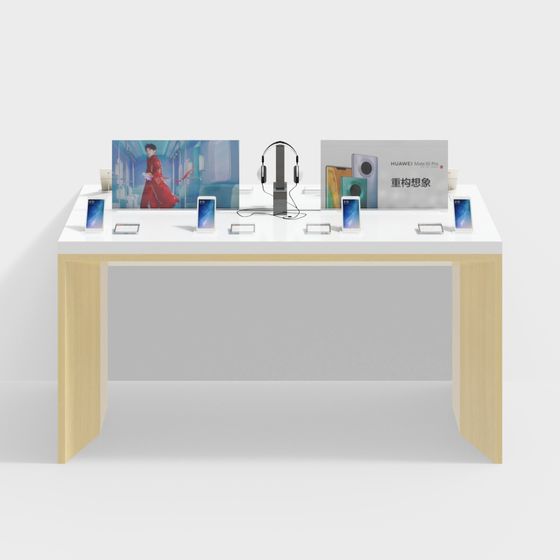 Stylish Low Polygon Display Stand 3D model