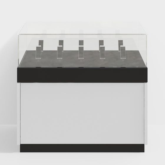 Sleek Display Cabinet 3D model