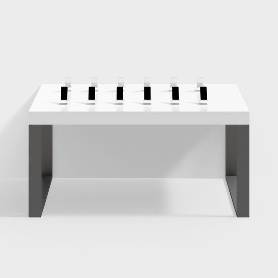 Sleek Showcase 3D model for Modern Interiors