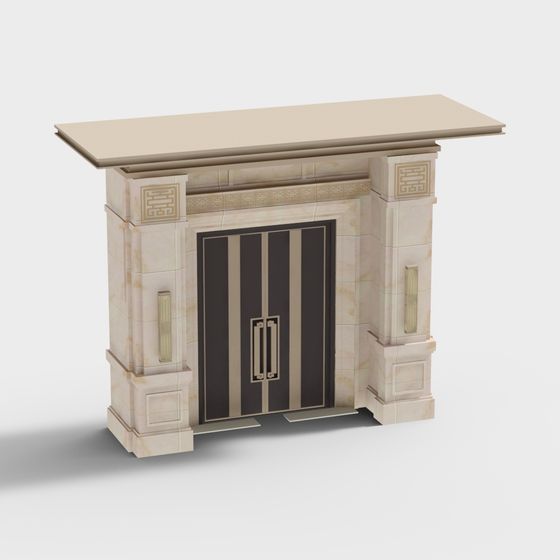 Art Deco Console Table 3D model