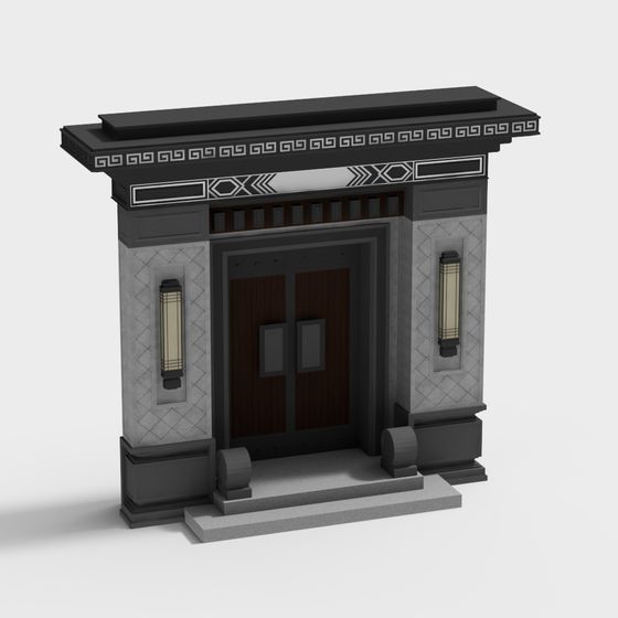 Art Deco Entrance 3D model