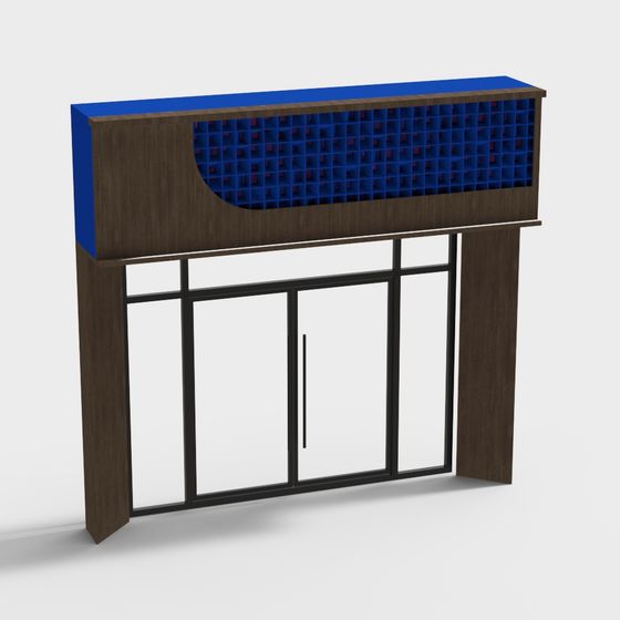 Futuristic Window 3D model