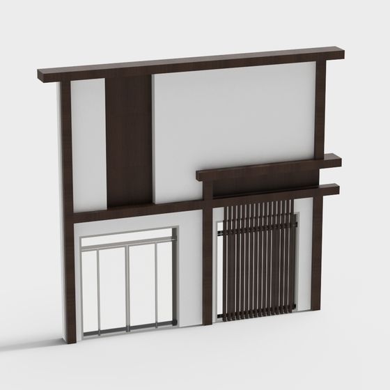 City Window 3D model for Modern Design