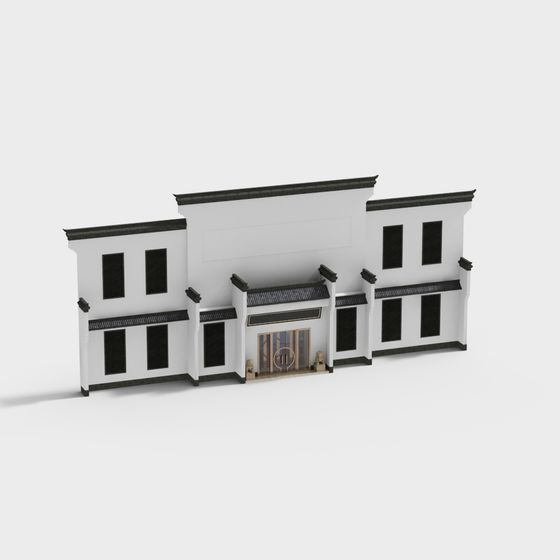 Elegant Eastern Aesthetic 3D Model Design