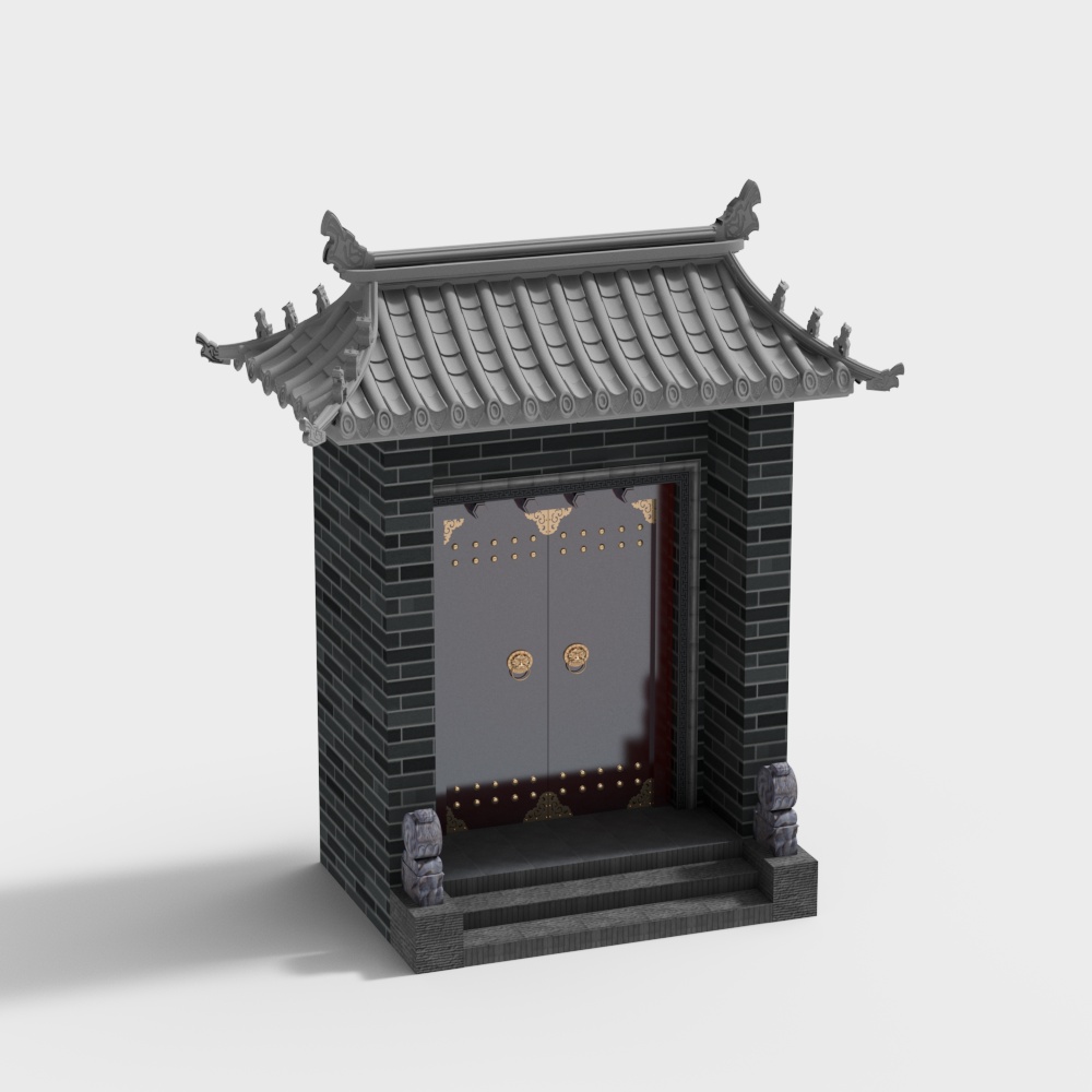 Traditional Eastern Style Archway 3D model