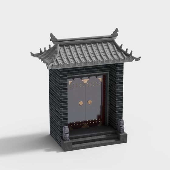 Traditional Eastern Style Archway 3D model