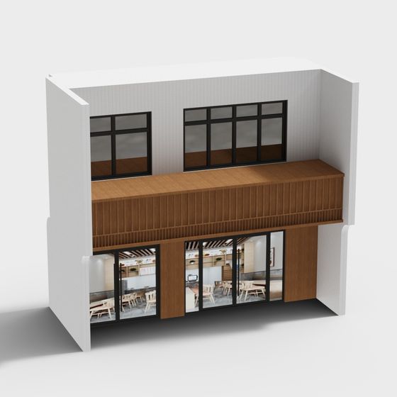 Urban Café 3D model